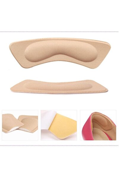 JZS Heel Pads Liners 12 Pcs Anti-Slip Black Beige