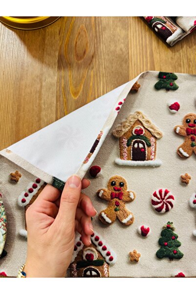 White Alamode Christmas Themed American Tableware, Christmas Table Decoration Set of 6