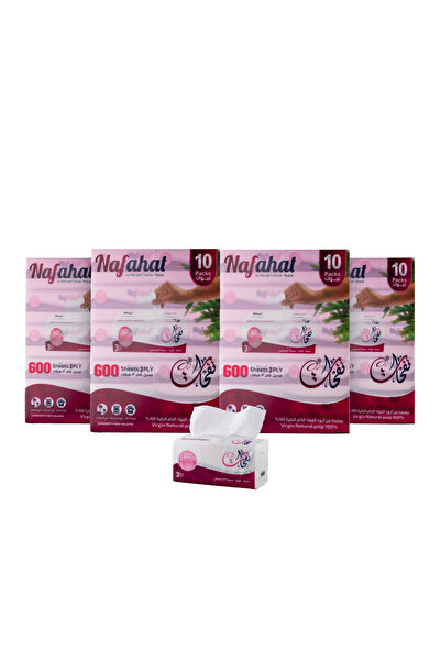 nafahat مناديل نفحات 600 منديل 3 طبقات 40 عبوة