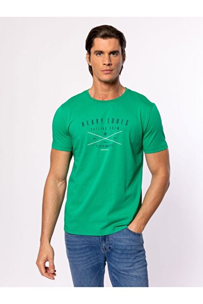 Heavy Tools Men's T-shirt MAGER GREEN M