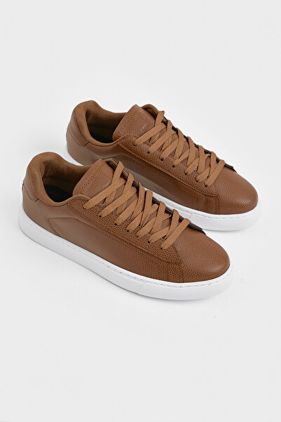 Tonny Black Men's Tan Poly Sole Lace-Up Casual Sports Shoes