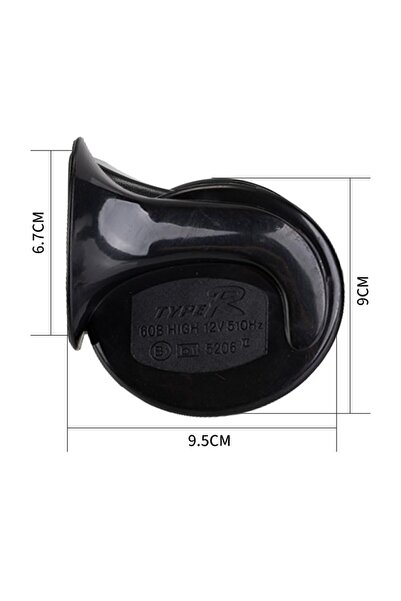 JZS بوق حلزوني كهربائي مزدوج النغمة، عالي ومنخفض النغمة، للمركبات، قطعتان، 12 فولت