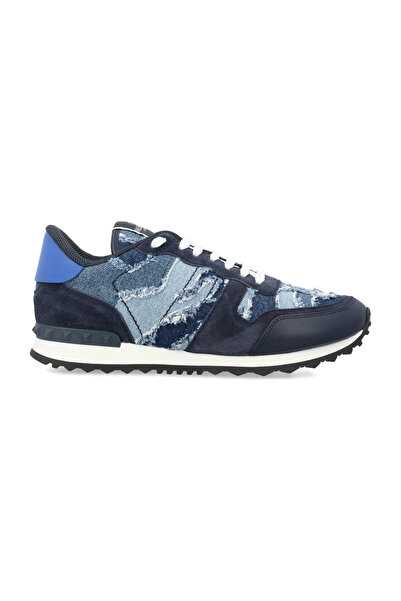 Valentino Rockrunner Camouflage Denim Sneakers