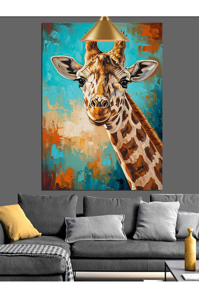 KanvasSepeti Dugogrli visokokvalitetni uljani obraz Teksturirano Platno Slika...