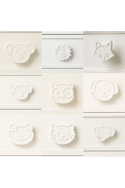 ka tasarım MiniZoo Kids Mobilier Koleksie de mânere pentru mobilier pentru copii și pentru cameră pentru bebeluși, livrate în set de două