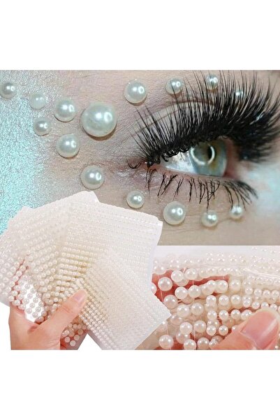 JZS Self Adhesive Pearl Stickers 924Pcs Flat Back for Nail Art DIY Crafts