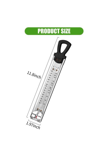 JZS Candy Thermometer Stainless Steel with Clip
