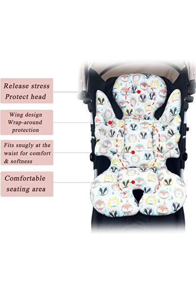 Genericc XEIFOR Infant Head & Body Support Pillow - Ultra Soft Cotton, Multi-color