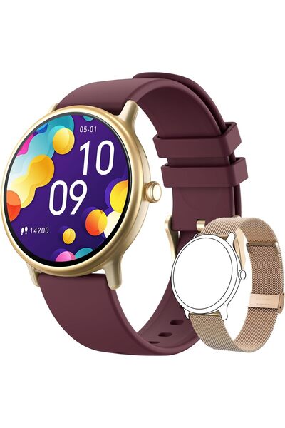 ZONEY Y86 1.43-inch AMOLED Smartwatch with Bluetooth Calls, IP68 (Wine Purple)