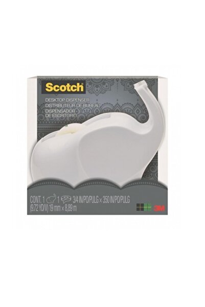 3M SCOTCH Dispenser Scotch Elefant, inclusiv o roala banda adeziva, 19 mm x 8,89 mm