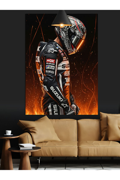 KanvasSepeti Cyborg space armored Pictură în ulei de înaltă calitate texturat...