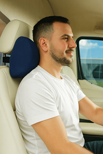 Automix Visko Boyun Destek Yastığı - Hafızalı Sünger Ergonomik Araç Boyun Yas...