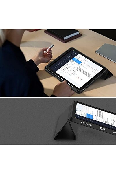 SKYDDAR INNOVATION Tablet case for iPad 10 (2022) 10.9 / 11 (2025), Flex Trifold, sticker set, Gray