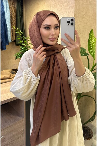 CUOCA LOUNGE Desenli Pamuk İpek Şal