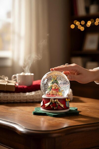 BYCEGU 61664 YENİ YIL TEMALI OYUNCAK AKSESUAR HEDİYELİK YENIYIL KAR KÜRESİ Bİ...