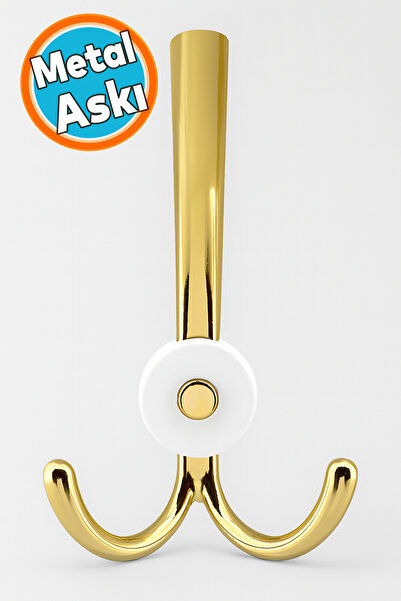NZB Portmanto Askı Metal Altın Gold Vestiyer Duvar Dolap Elbise Askısı Mobily...