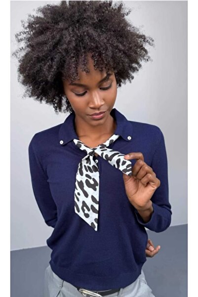 JM FASHION Tricotaj cu eșarfă Pulover Tricotaj Bluză