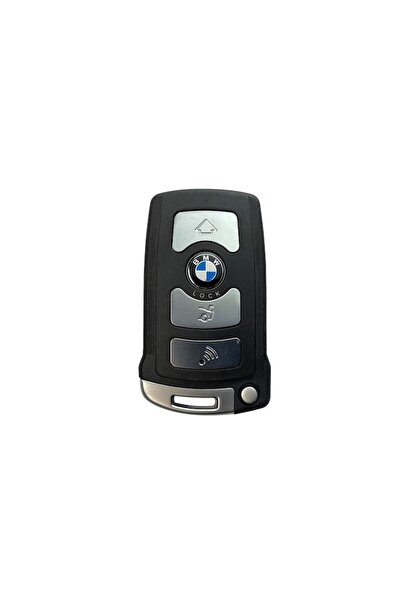 OEM Premium 4-button key shell with battery access compatible with BMW 7 Series E65 E66 E67 E68