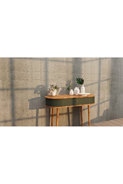 3mzp Mobilya Montajsız Ahşap Ayaklı - Renkli Dekoratif Bombe Dresuar