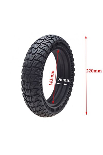 Aftermarket Trotinetă electrică Kugo M4 din cauciuc solid 9 x 2.25