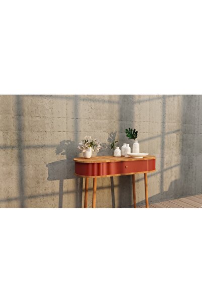 3mzp Mobilya Montajsız Ahşap Ayaklı - Renkli Dekoratif Bombe Dresuar