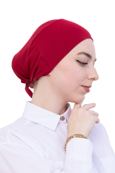 Modish Group Practical Bone Cotton Hijab Inner Bonnet, Ready-To-Wear Viscose Hat for Headscarf, for Prayer Daily Use