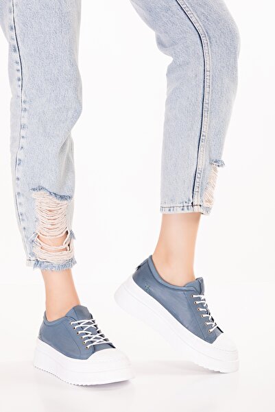 Gondol Αθλητικά παπούτσια καθημερινής χρήσης από γνήσιο δέρμα zx.1104 Μπλε