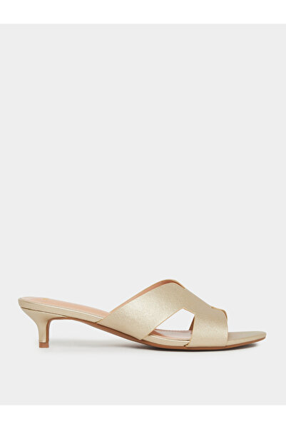 Styli Wide Strap Low Heel Mules