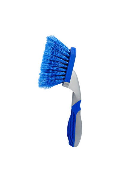 Generic Short Handle Car Tire Cleaning Brush with Strong PP Bristles and Anti-Slip Grip