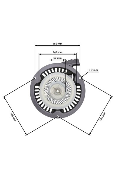 Roco Starter for lawn mower Lider, Go/On SL1P64F, SL40T