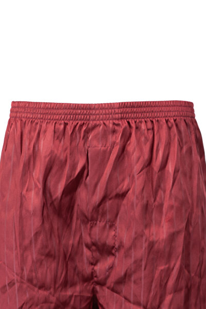 Oppland Men's Satin Fabric Shorts Solid Color Elastic Waistband No Pockets Relaxed Fit Lightweight Fabric