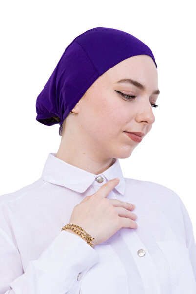 Modish Group Practical Bone Cotton Hijab Inner Bonnet, Ready-To-Wear Viscose Hat for Headscarf, for Prayer Daily Use