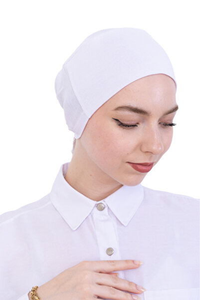 Modish Group Practical Bone Cotton Hijab Inner Bonnet, Ready-To-Wear Viscose Hat for Headscarf, for Prayer Daily Use