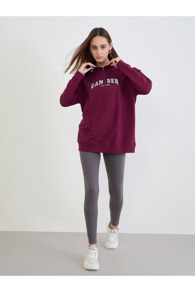 Styli Oversized Longline Sweatshirt and Leggings Co-Ords