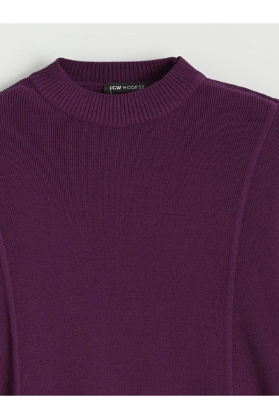 LC Waikiki Stand Collar Oversize Women's Knitwear Tunic