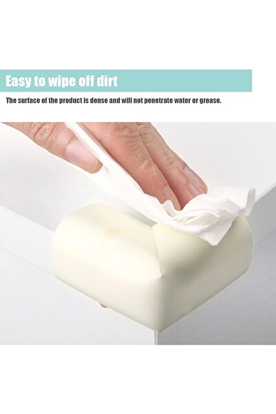 Generic Linji Corner Edge Protectors for Child Safety, 12 Pieces, Off-White