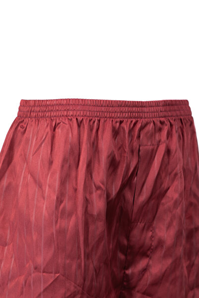 Oppland Men's Satin Fabric Shorts Solid Color Elastic Waistband No Pockets Relaxed Fit Lightweight Fabric