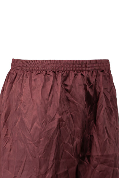 Oppland Men's Satin Fabric Shorts Solid Color Elastic Waistband No Pockets Relaxed Fit Lightweight Fabric