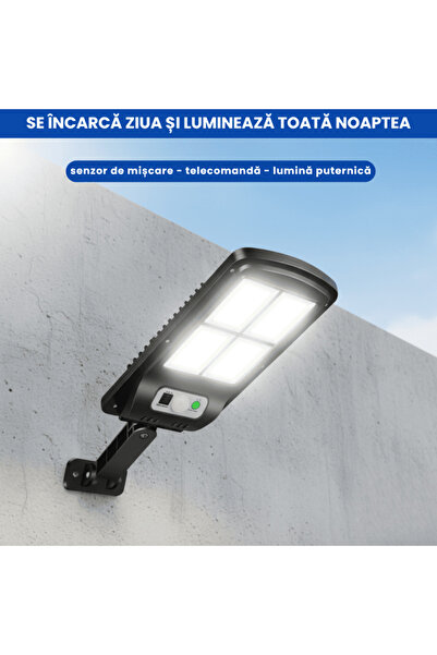 OferteTop Solar Outdoor Lamp with Powerful Light, Motion Sensors and Remote Control