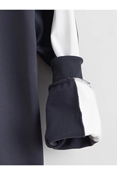 LC Waikiki Mock Neck Printed men's thick sweatshirt