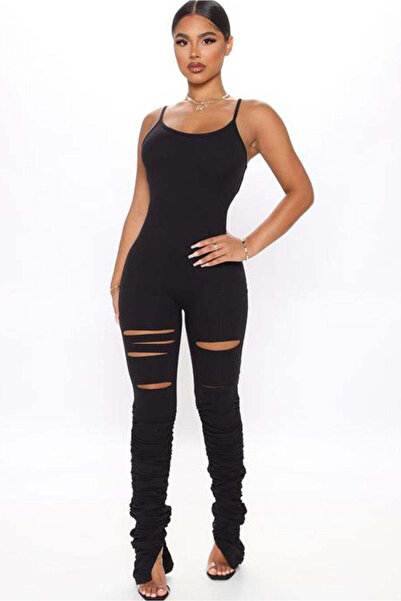 WildFashion Fashion jumpsuit with cuts and gathers at the legs Y602-1