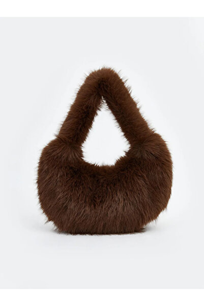 LC Waikiki Furry Women's Baguette Bag