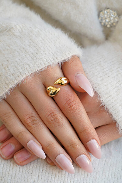 The Collection Set of 2 Modern Curved Vintage and Rope Form Vip Gold Rings