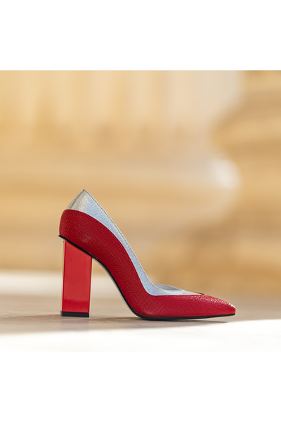 CONDUR by alexandru Women's Shoes With Thick Heels Esme Red