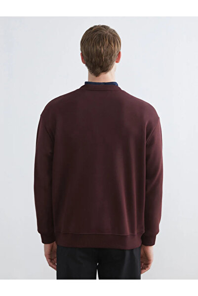 LC Waikiki Crew Neck Printed Men's Thick Sweatshirt