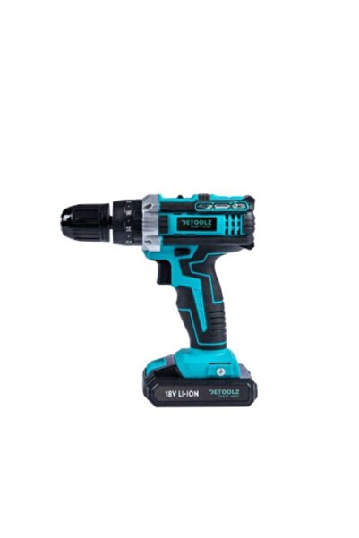 DETOOLZ Drill and screwdriver DTZ, 18V, 2 batteries, carrying case, 1450 rpm, 24 Nm