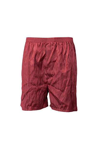 Oppland Men's Satin Fabric Shorts Solid Color Elastic Waistband No Pockets Relaxed Fit Lightweight Fabric