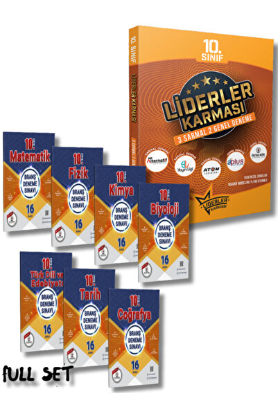 ÖZDEBİR YAYINEVİ Liderler Karması ve Özdebir Yayınevinden 10.Sınıf Tüm Dersler Deneme Seti
