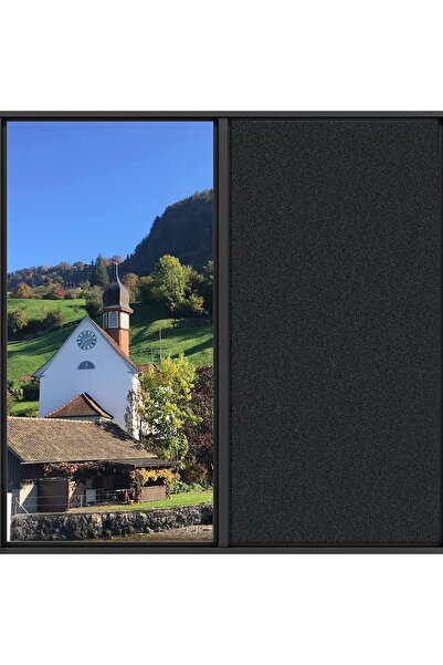 JZS Blackout Frosted Window Film Privacy Static Cling