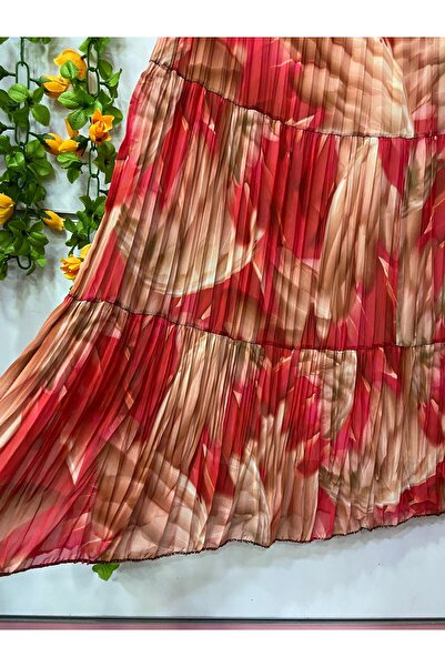 edu collection Тришарова спідниця з підкладкою з шифону з візерунком